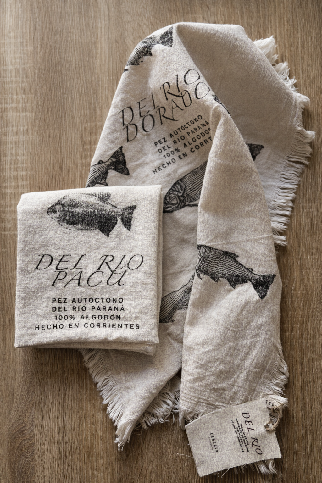 Decorative 100% Cotton Kitchen Towels | Native Fish of Corrientes, Argentina
