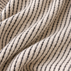 Textured Handwoven Cotton Blanket | Black & Natural Weave
