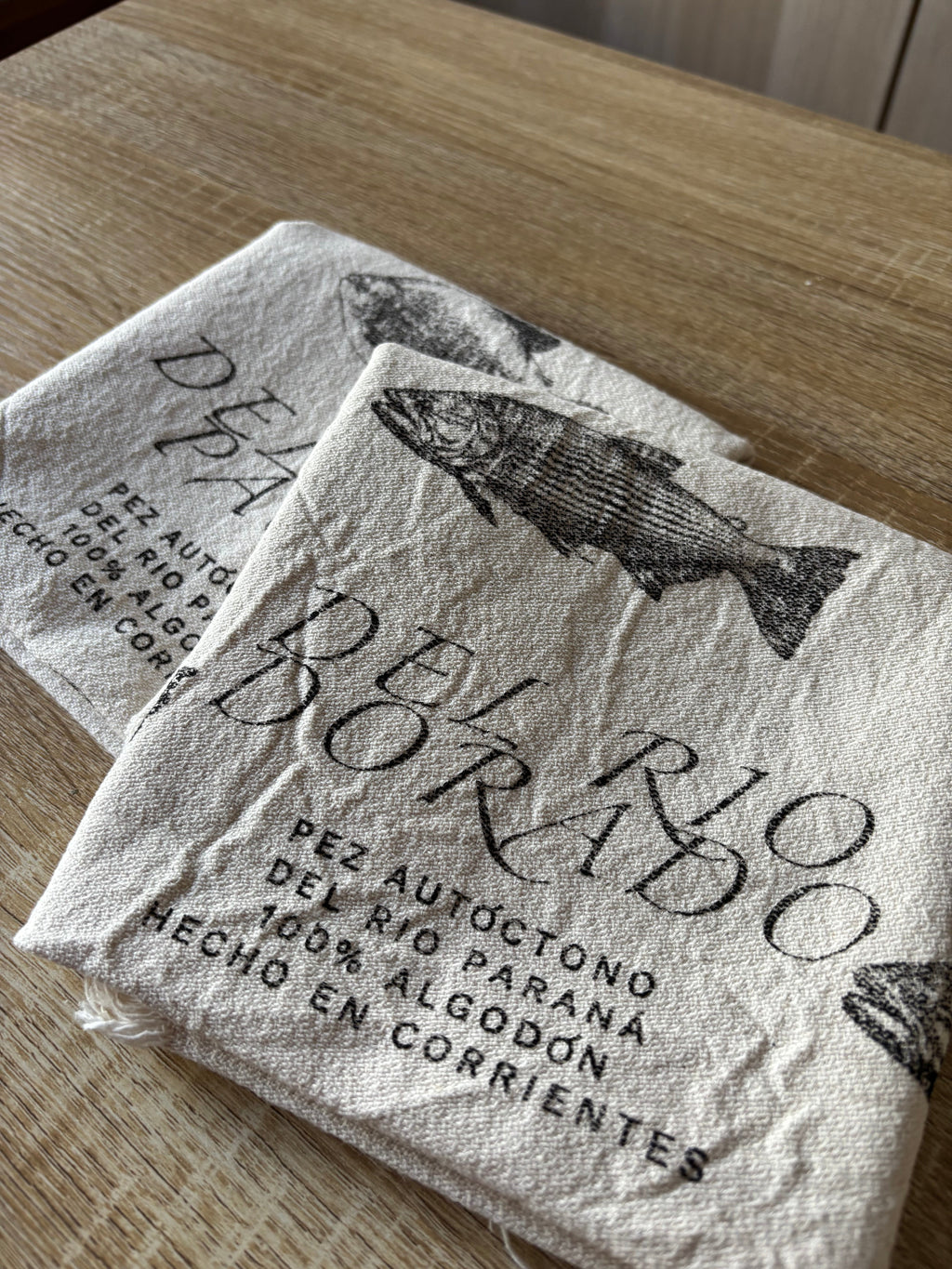 Decorative 100% Cotton Kitchen Towels | Native Fish of Corrientes, Argentina