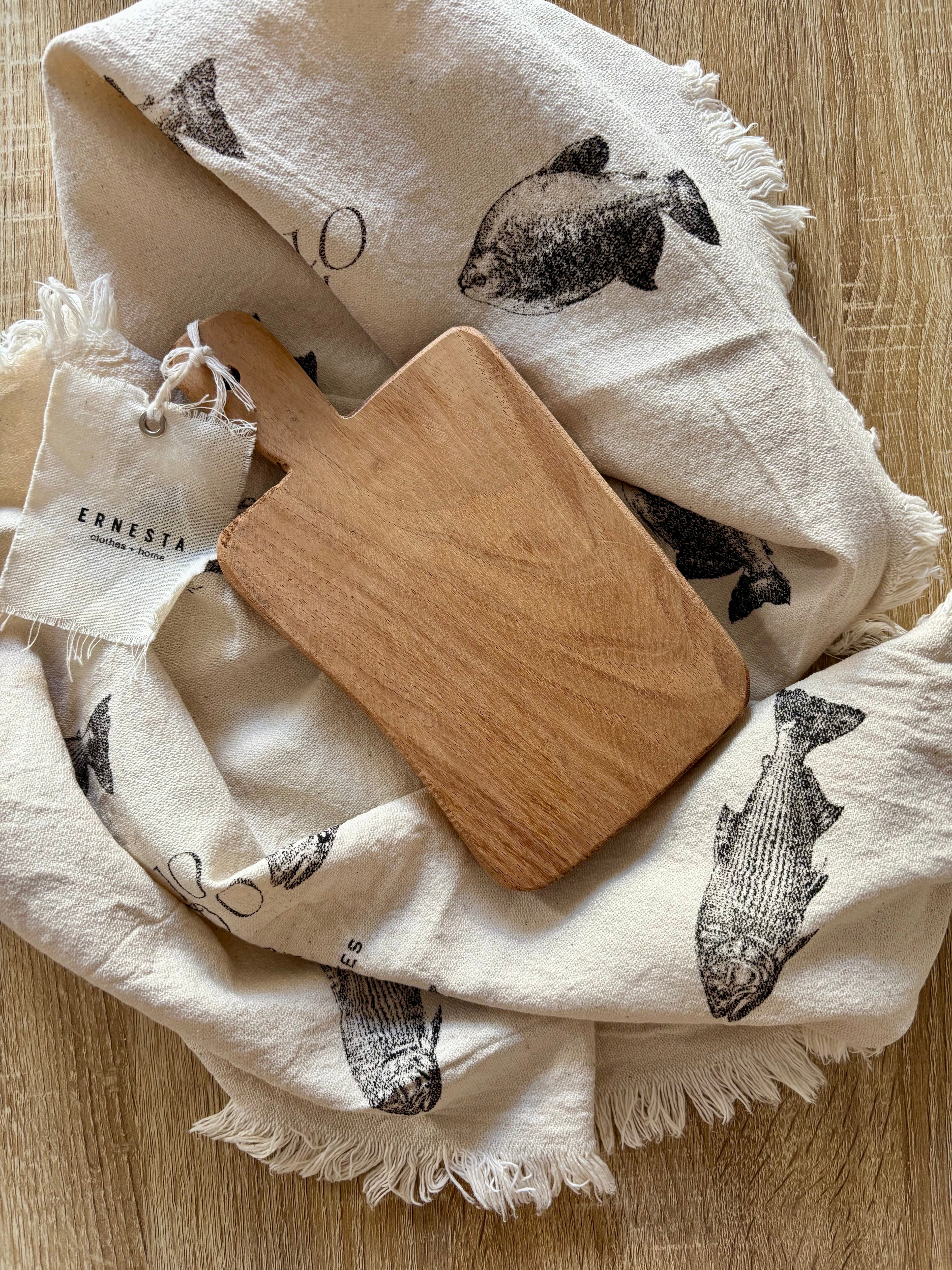 Handmade Wooden Serving Board | 9 x 5 in