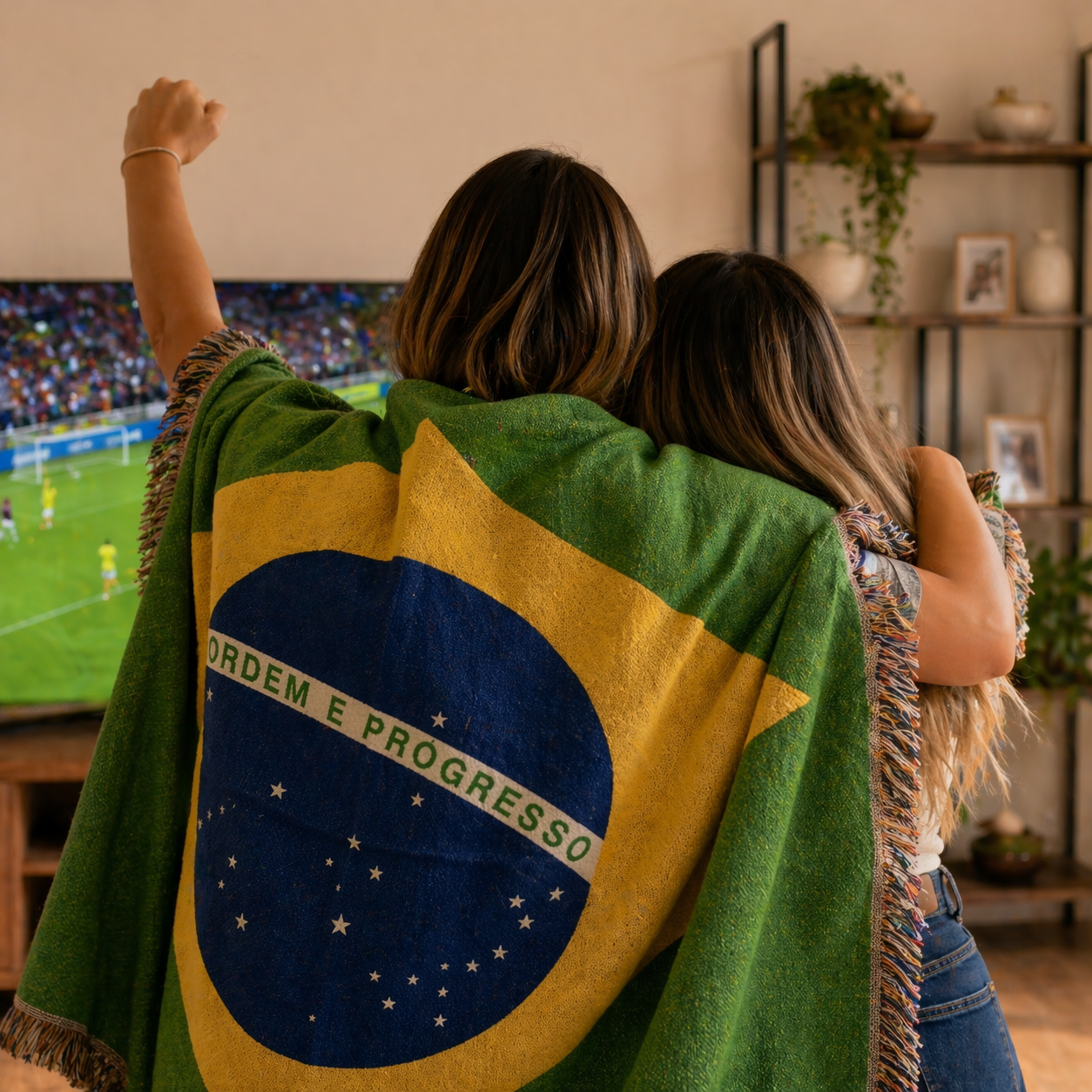 Brazil Fan Bundle – Flag Blanket + Cooling Towel | Limited Edition