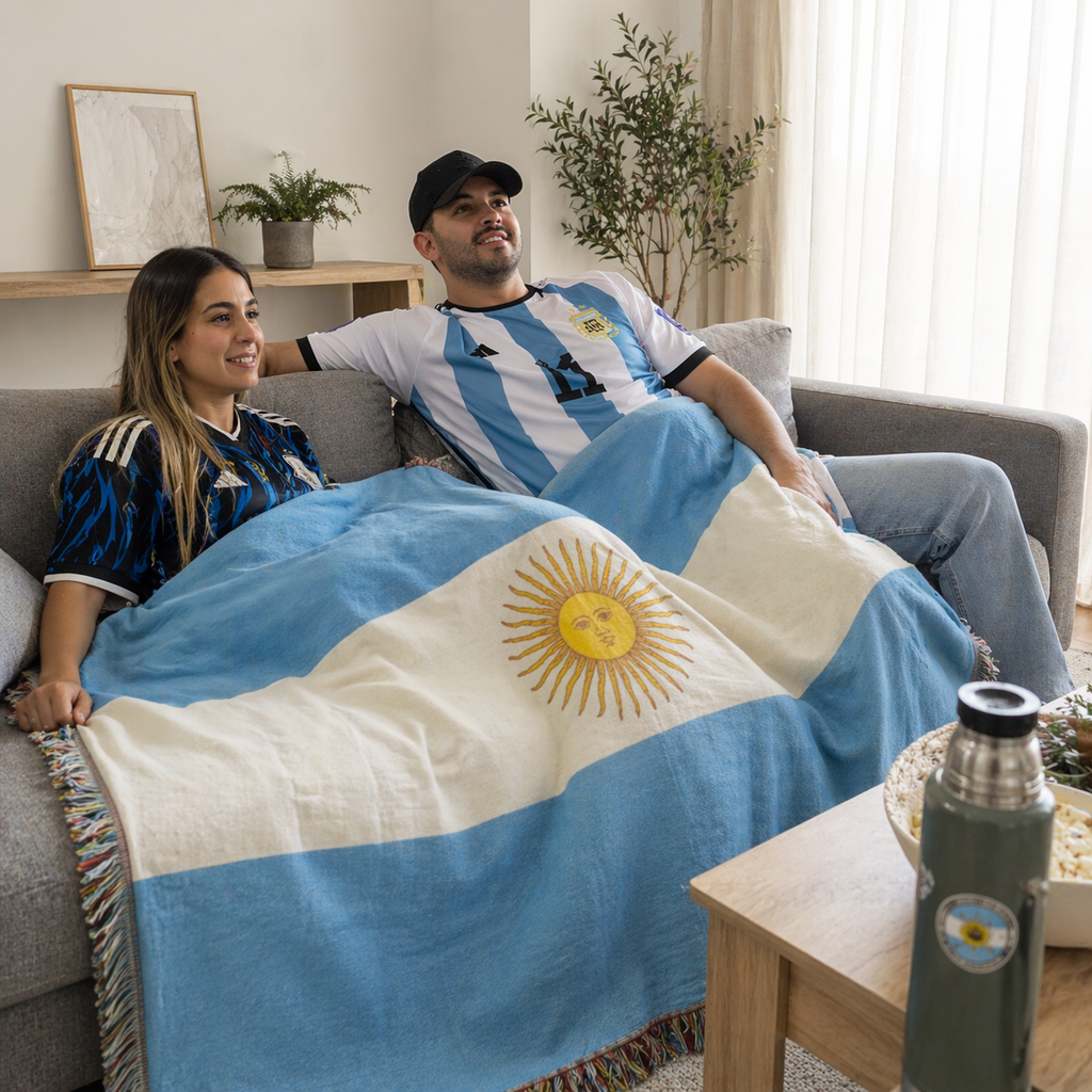 Argentina Fan Bundle | Flag Blanket + Cooling Towel | Limited Edition